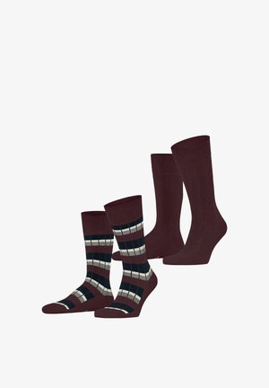 Esprit, URBAN RIB 2 PACK SOCKEN - Socken - claret