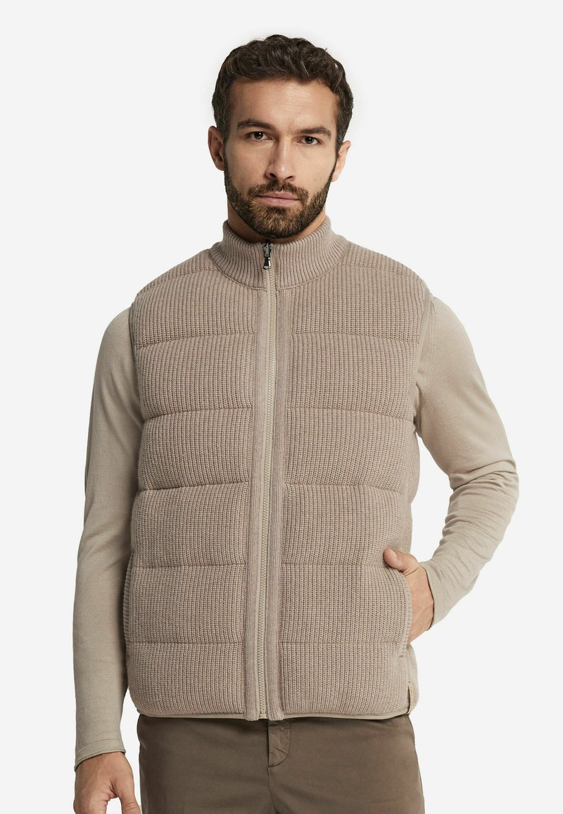 Falconeri REVERSIBLE - Weste - natürlich  sand colored beige