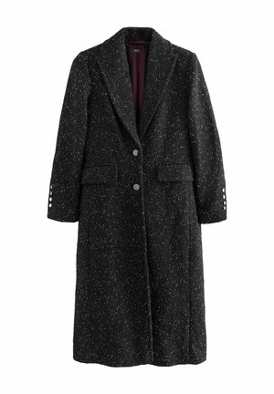 TEXTURED REVERE COLLAR-REGULAR FIT - Klasický kabát - black