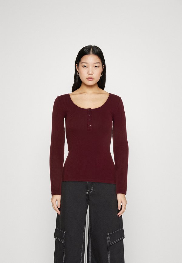 PCKITTE - Long sleeved top - tawny port
