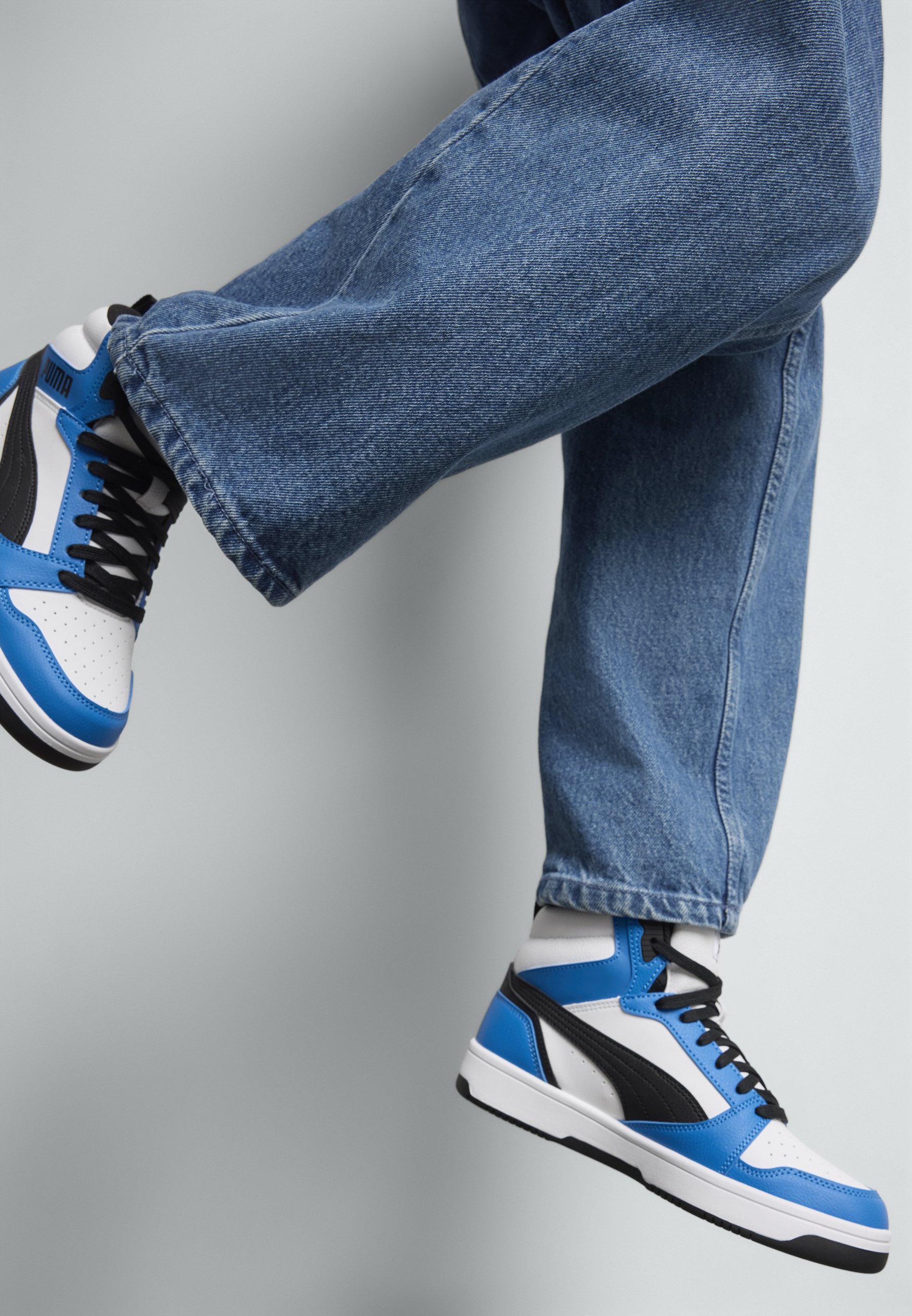 Puma REBOUND V6 MID JR Sneaker high puma white-puma black