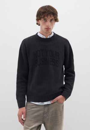 Pullover - black print