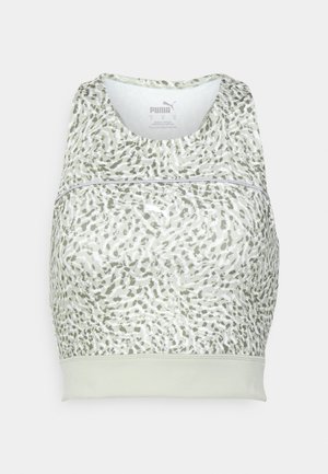 RUN HIGH SHINE CROP TANK - Top - spring moss