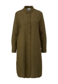 s.Oliver AUS BRODERIE ANGLAISE - Chemisier - olivgrün