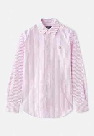 Polo Ralph Lauren STRETCH SLIM FIT STRIPED OXFORD SHIRT - Skjortebluse - white/pink