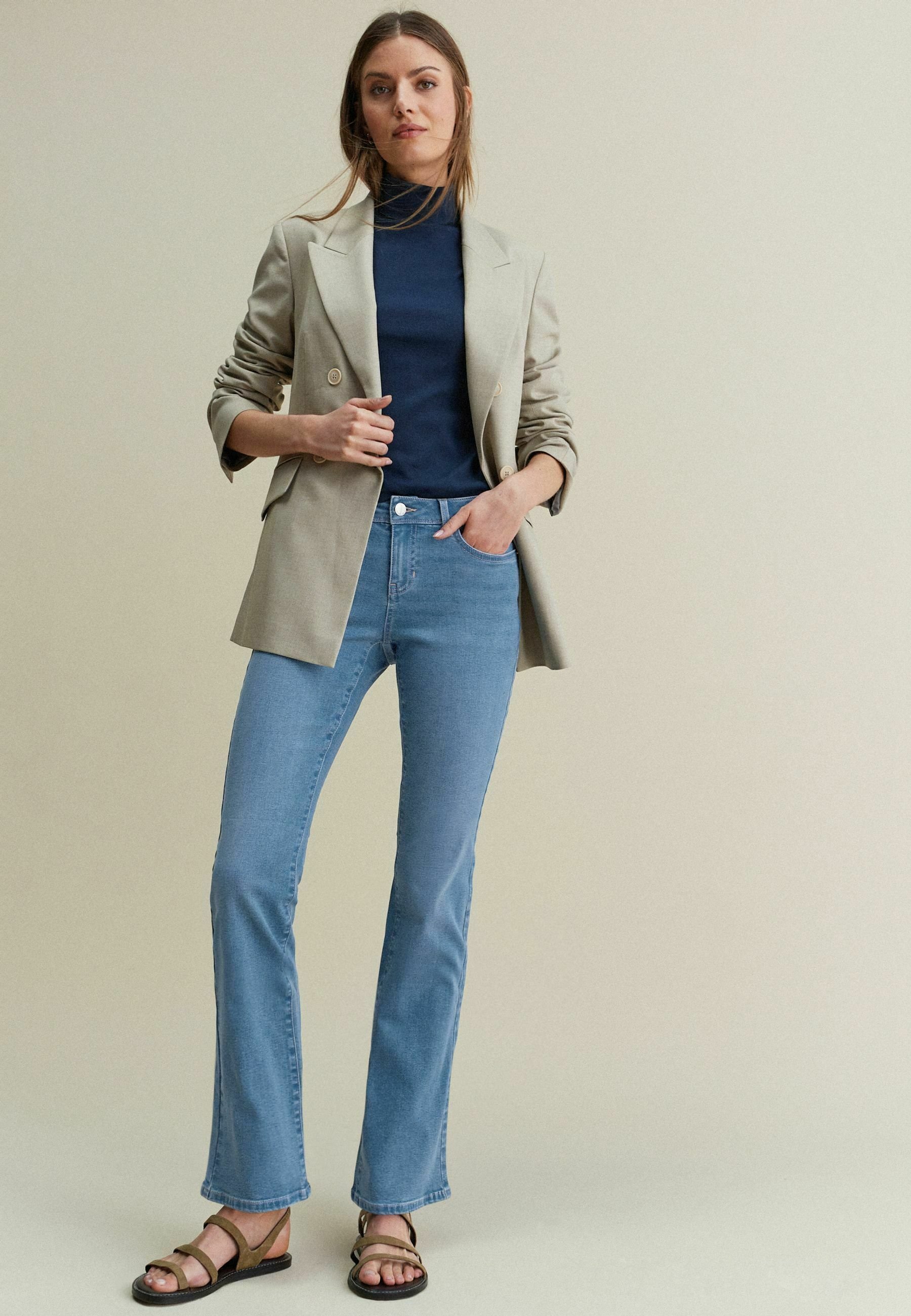 Jeans Bootcut Next Taille 32 Jambe 31 - Bleu Foncé Délavé, Pour Fille 15 Ans, Occasion