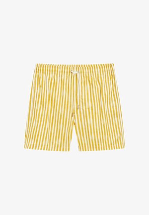 Massimo Dutti, STRIPED PRINTED SWIMMING TRUNKS - Badeshorts - light yellow
