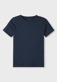 Name it NKMT SLIM 2 PACK - Pamata T-krekls - dark sapphire/grey melange