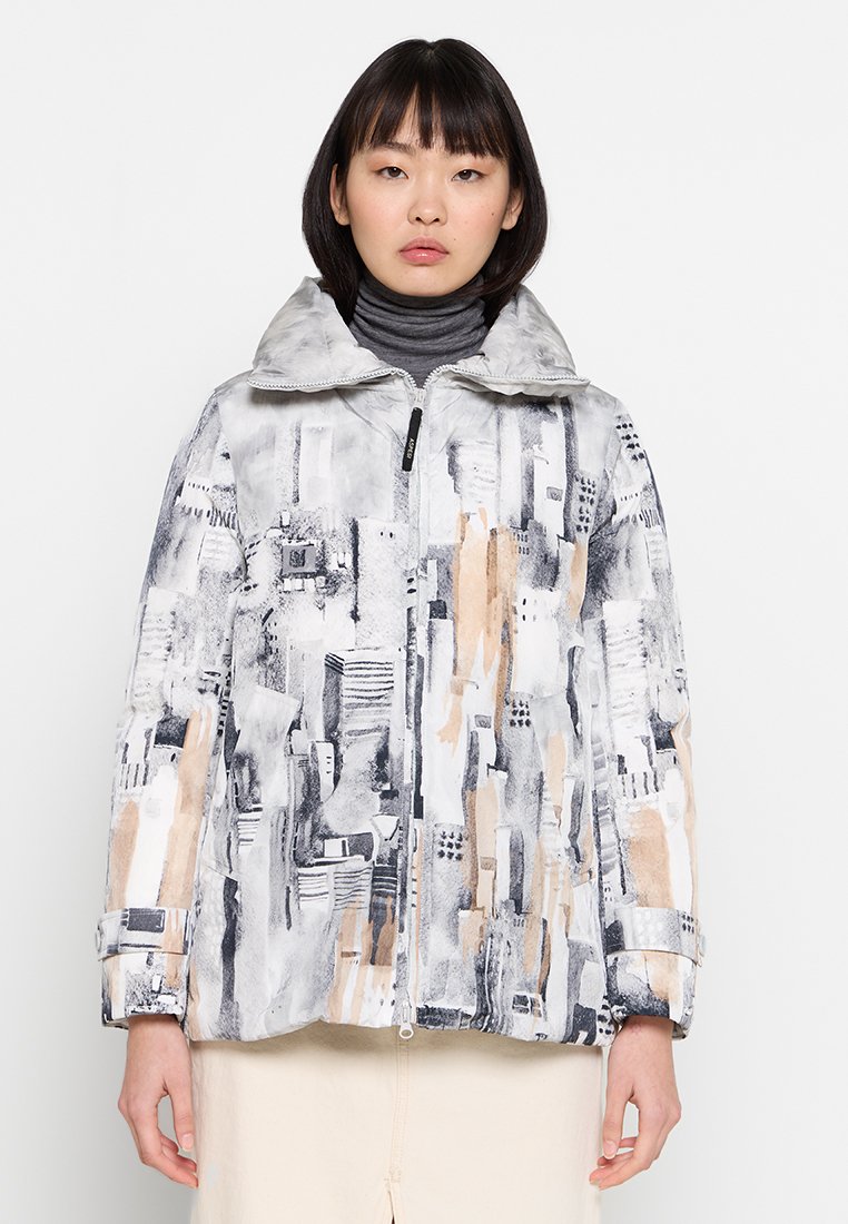 ASPESI Gewatteerde jas grijs