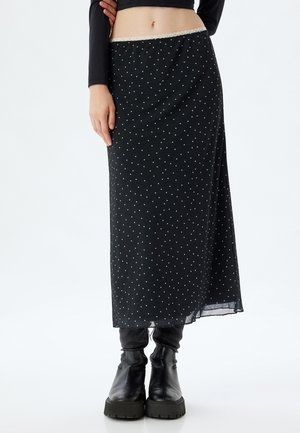 Koton MIDI - A-snit nederdel - black