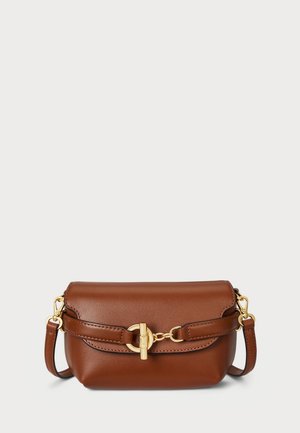 LEATHER SMALL BLAIKE CROSSBODY BAG - Kézitáska - lauren tan