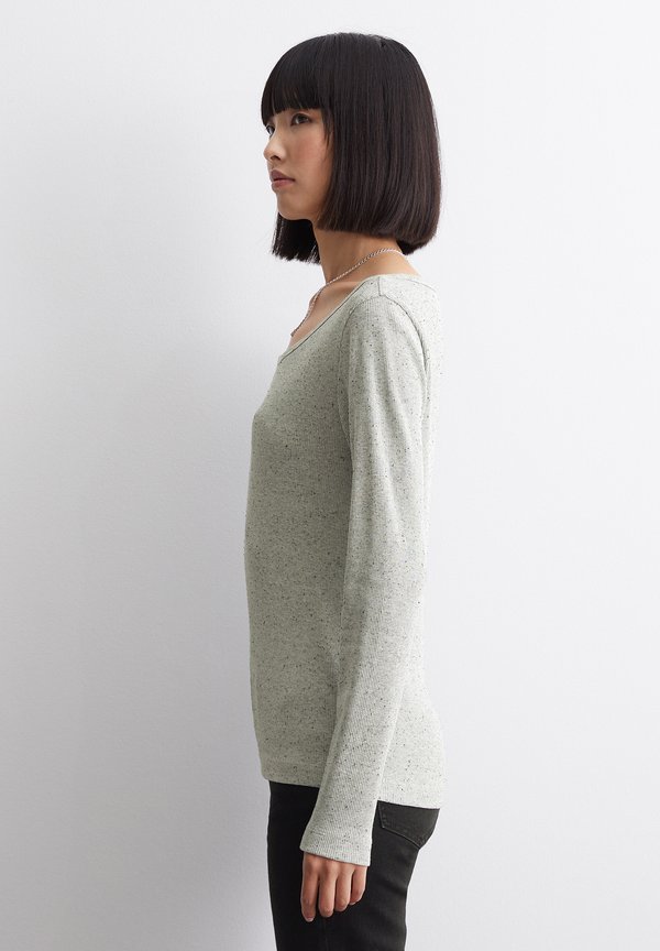 CREWNECK - Long sleeved top - stone melange4