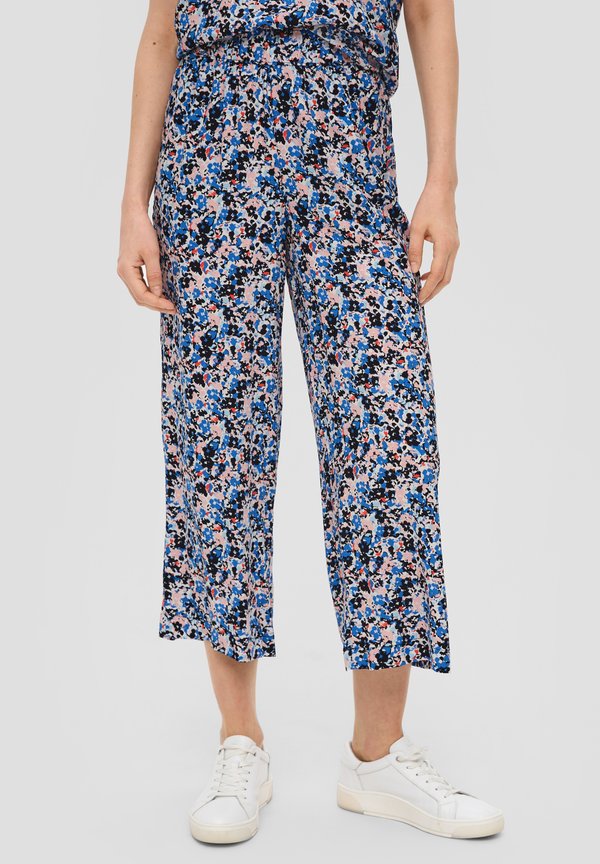 GEMUSTERTE WIDE LEG - Stoffhose