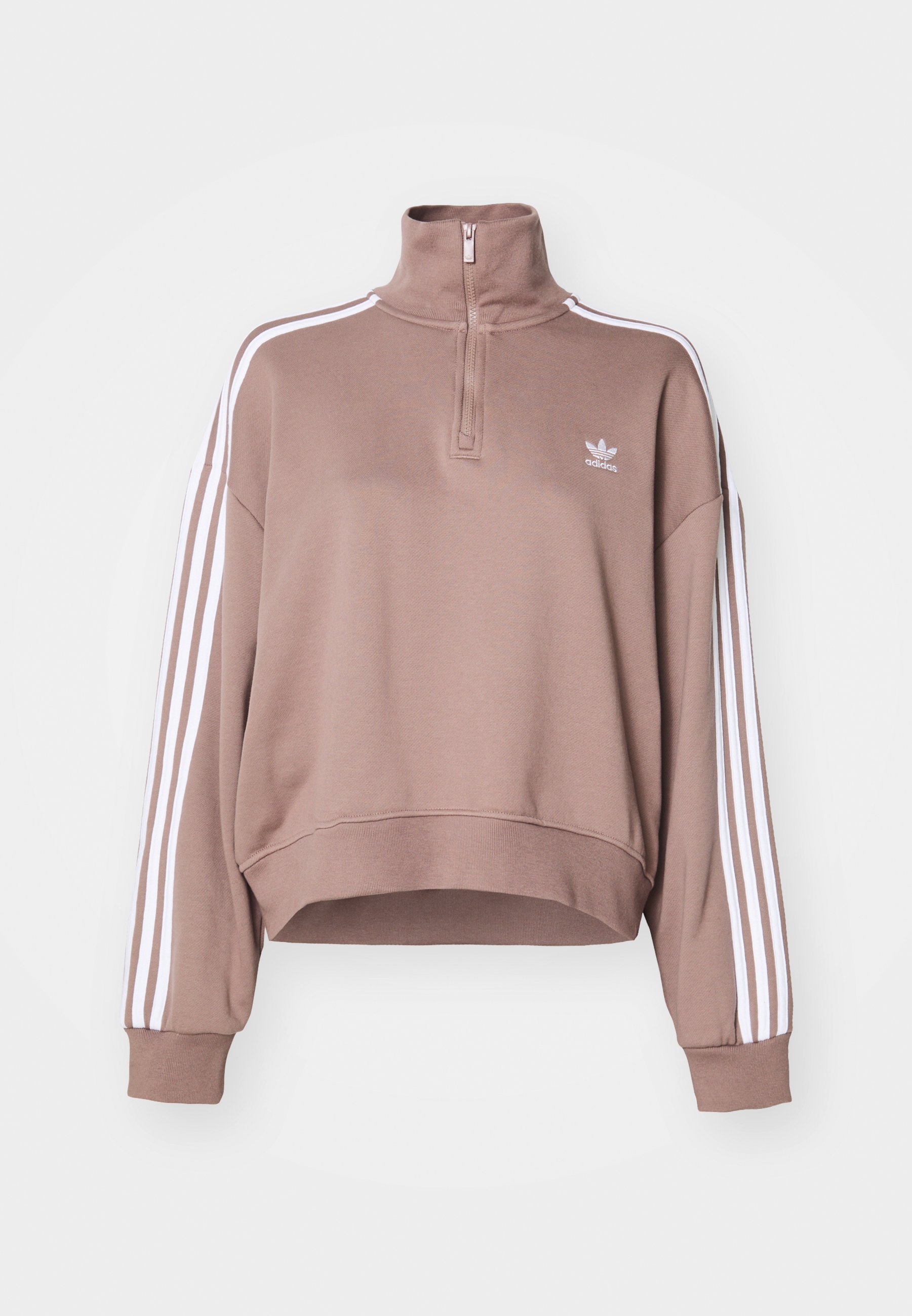 adidas Originals HALFZIP CREW - Sweatshirt - trace brown/braun