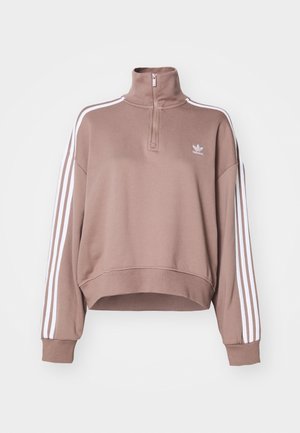 adidas Originals HALFZIP CREW - Sportinis megztinis - trace brown