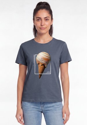 watapparel, JUPITER PLANET - T-shirt print - blue grey
