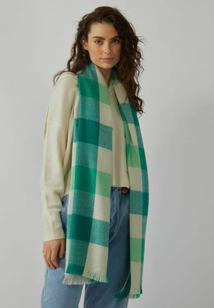 Codello MIT EINGEWEBTEM KARO-MUSTER - Scarf - grün