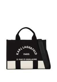 SQUARE TOTE - Soma ar siksnu pāri ķermenim - black
