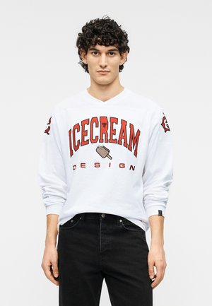 DESIGN - Μπλούζα με μακριά μανίκια - white