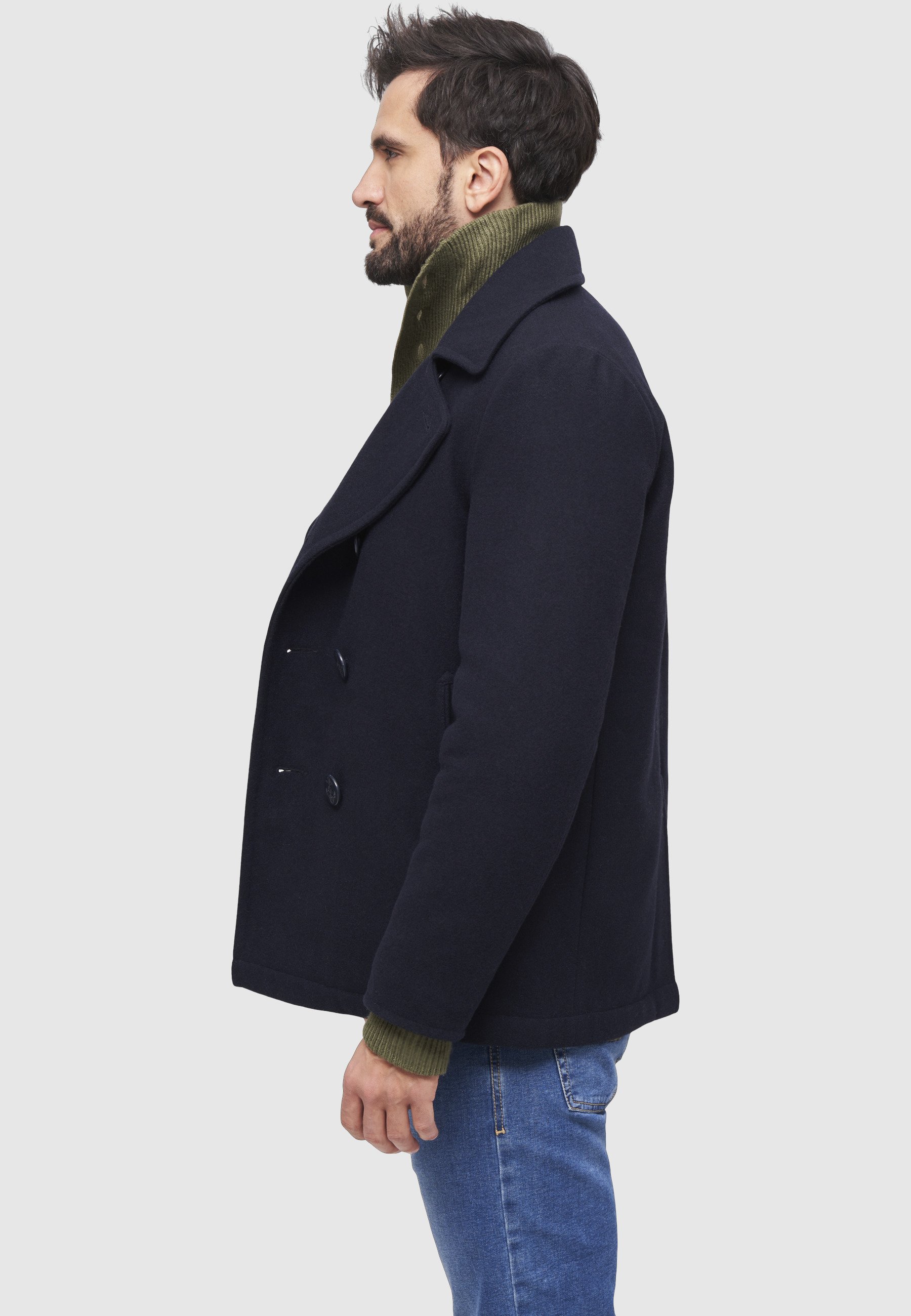 Brandit PEA COAT - Jachetă subțire - navy/bleumarin - Zalando.ro
