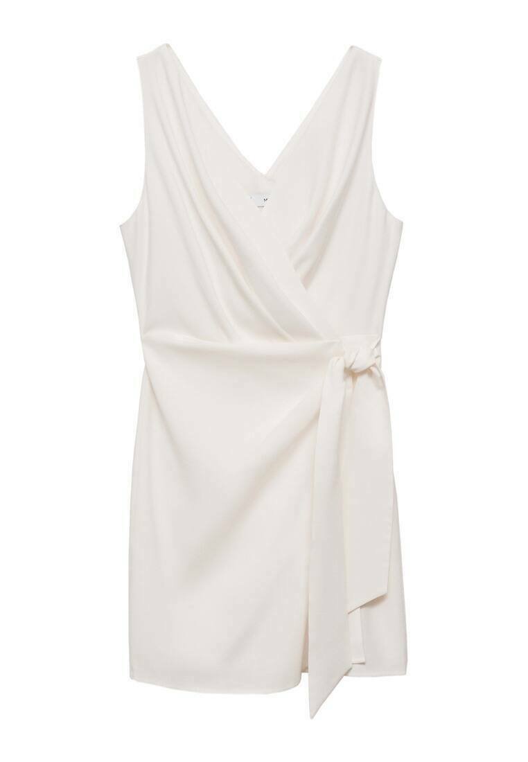 Mango Cocktailjurk crème Mango Cocktailjurk crème