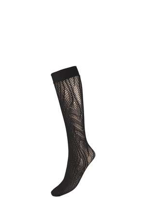 SNAKE NET - Knæstrømper - black