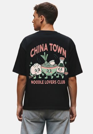 RoamLikeSummer, CHINA TOWN UNISEX - Print T-shirt - black