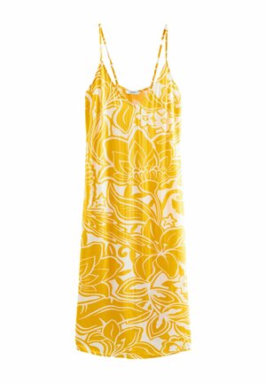 MIDI STRAPPY V-NECK SUMMER - Freizeitkleid - yellow floral