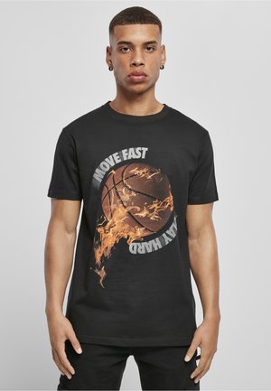 Mister Tee, BURNING BBALL - T-shirt z nadrukiem