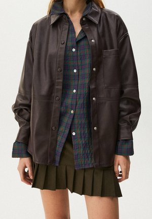 Veste en similicuir - brown