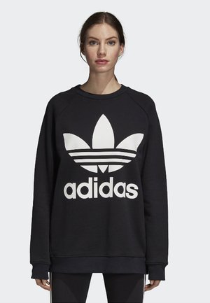 OVERSIZE - Felpa con zip - black