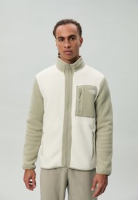 The North Face M YUMIORI FULL ZIP - Fleecejakke - white dune/clay grey