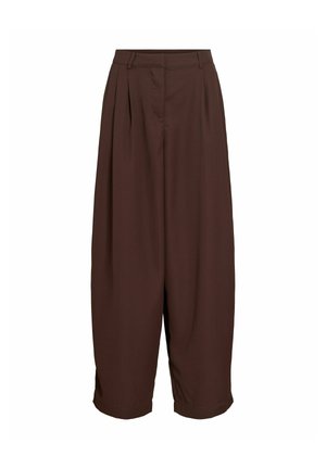 VILA, TROUSERS VILEE BARREL-FIT - Broek - coffee bean