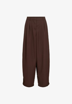 VILA, TROUSERS VILEE BARREL-FIT - Broek - coffee bean