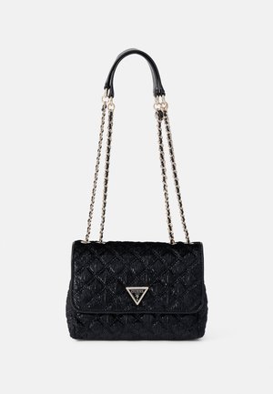 Guess GIULLY 2 COMP CONVERTIBLE FLAP - Rankinė - schwarz