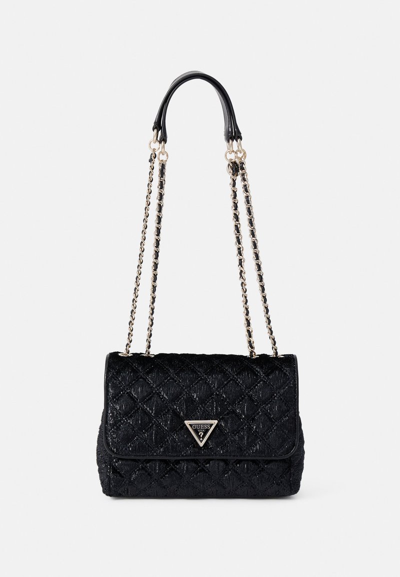 Guess GIULLY 2 COMP CONVERTIBLE FLAP - Handväska - schwarz/svart ...