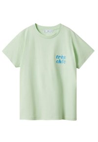 Mango Triko s potiskem - light green