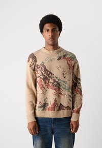 Scotch & Soda MOUNTAIN LOOSE FIT - Džemper - mountain tannin aop