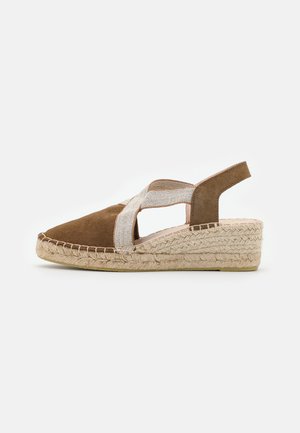 Pier One LEATHER - Platforminiai sandalai - brown