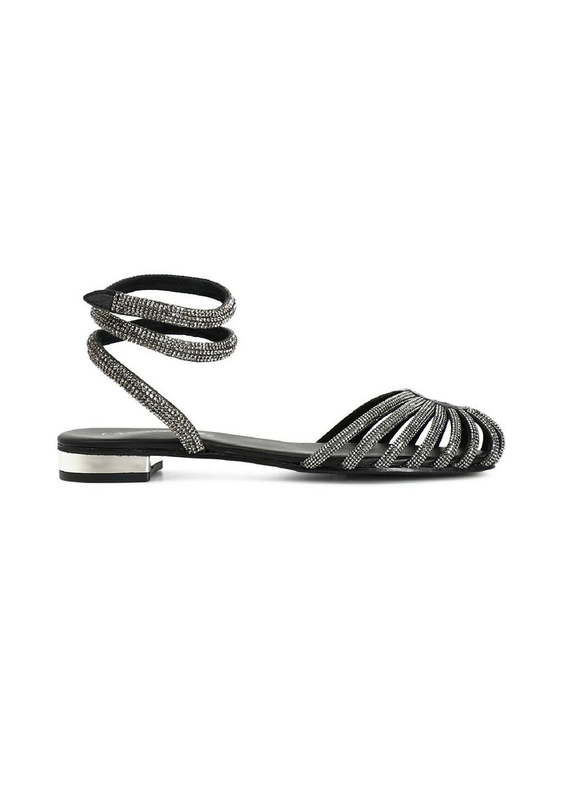 CAFèNOIR Ballerinaskor med remmar - nero