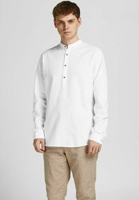 Jack & Jones PREMIUM JPRBLASUMMER HALF PLACKET L/S SN - Camisa - white