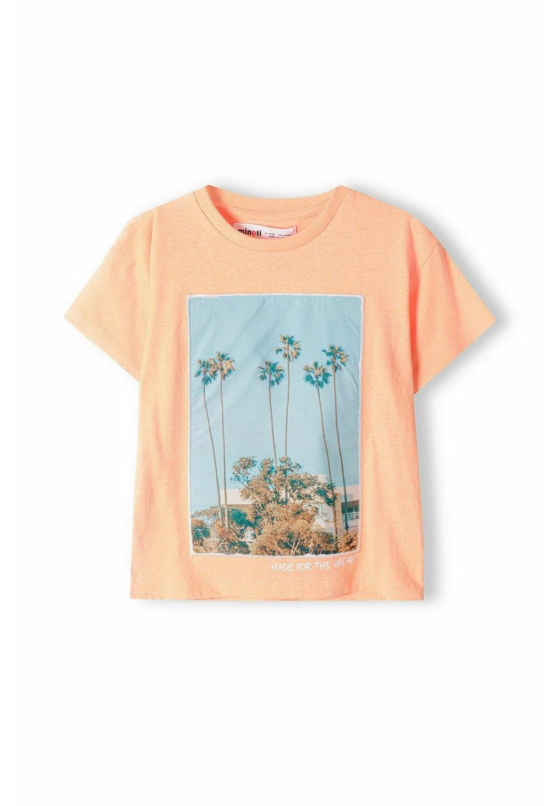 MINOTI T-shirt print koraalrood