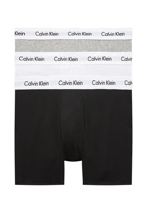 3 PACK - Boksershorts - black / white / grey heather