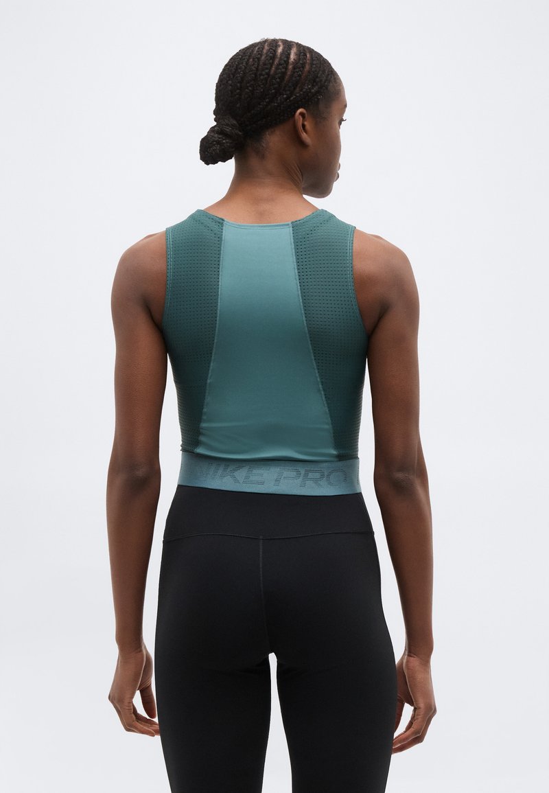 Nike Performance TANK - Top - mineral slate/faded spruce/white