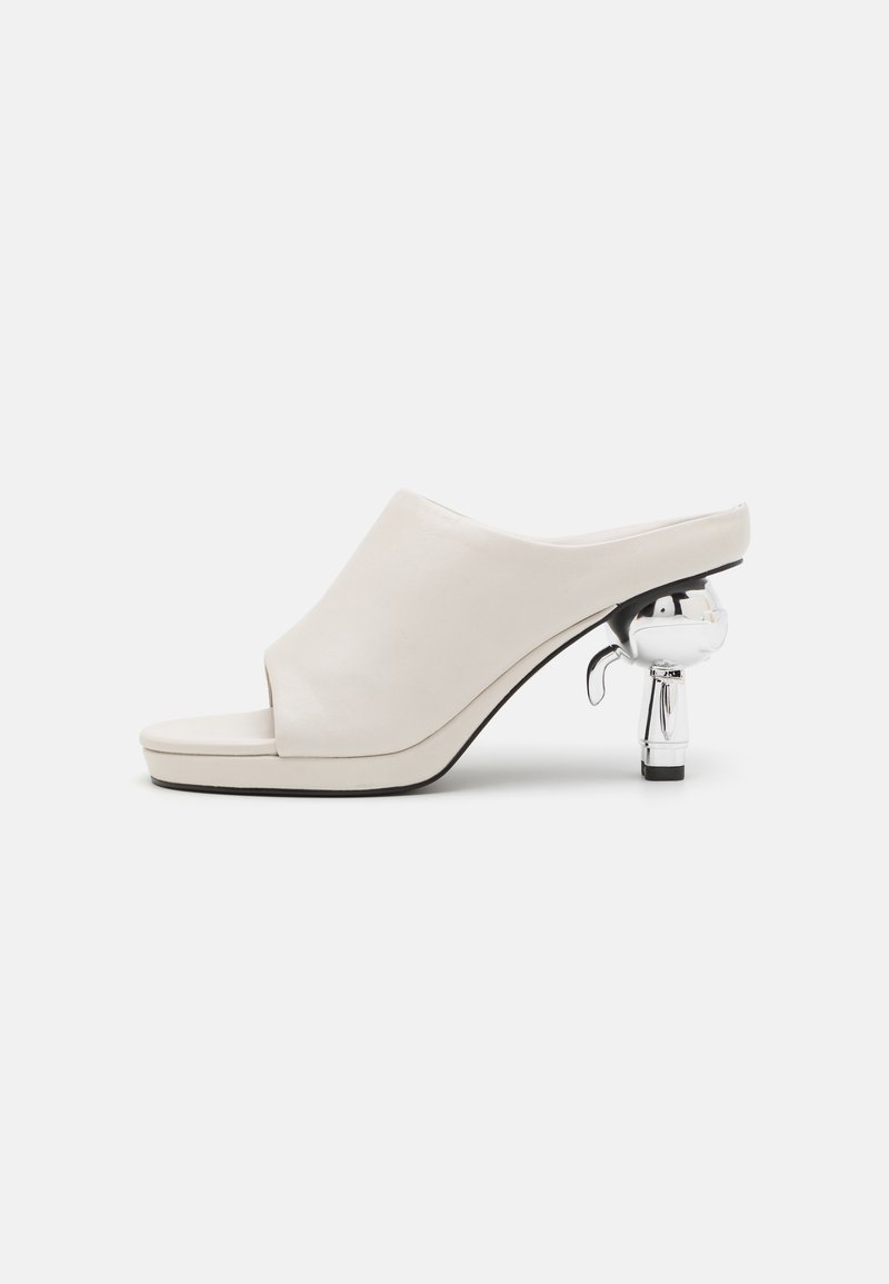 Mules à Plateforme Femme Karl Lagerfeld KL86000 – Noir, Simili Cuir, Talon Confortable, Pointure 39