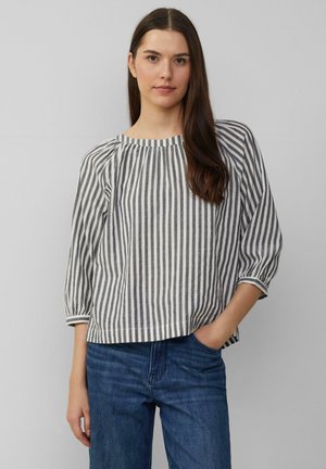 s.Oliver MIT RAFFUNG UND SCHLEIFE - Bluse - schwarz