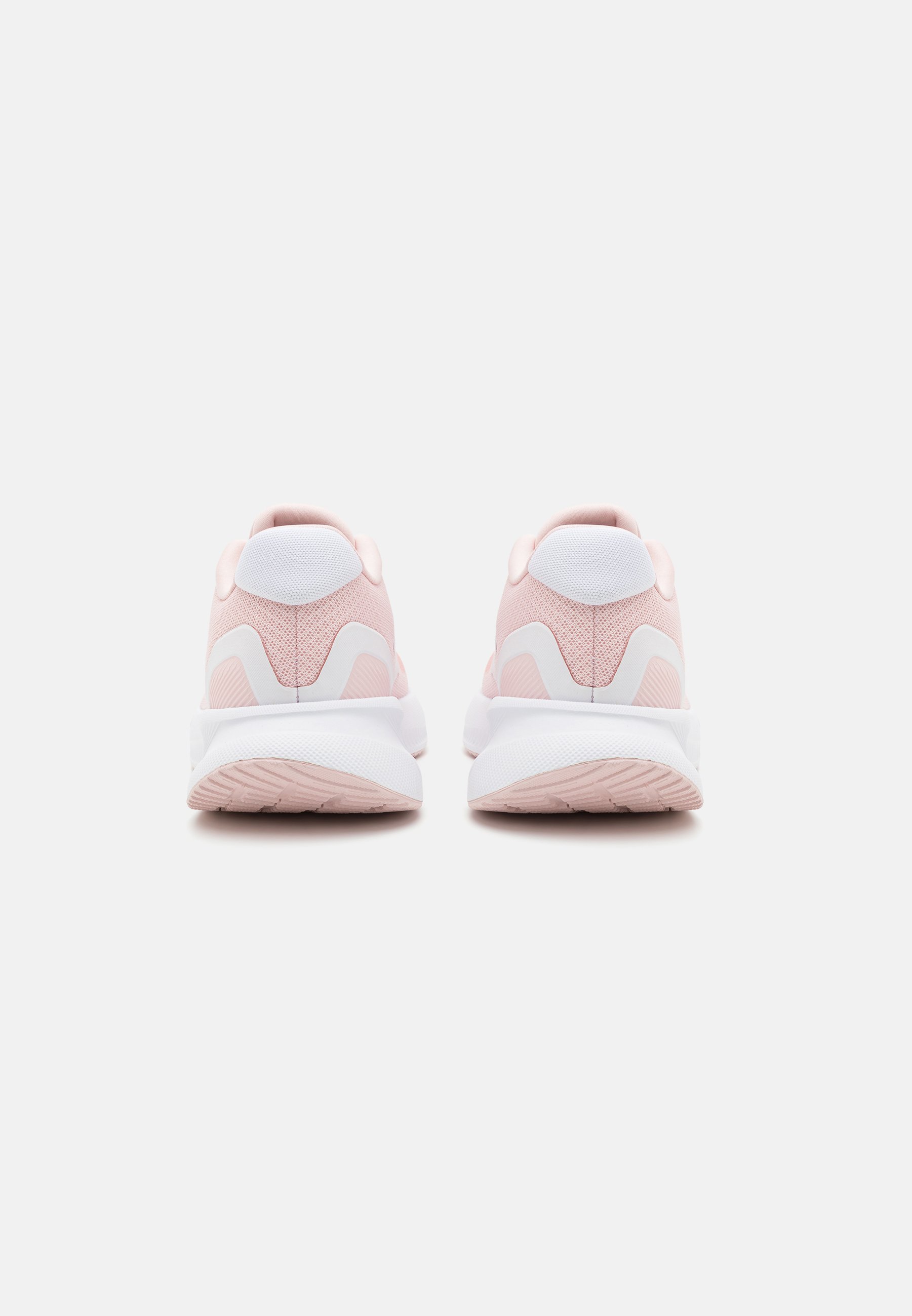 adidas Performance RUNFALCON - Road running shoes - sandy pink/cloud  white/core black/sand - Zalando.co.uk