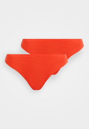 WOMEN INVISIBLE 2 PACK - Τάνγκα - flame red