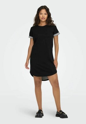 JDY, JDY DAMEN JDYIVY S/S DRESS JRS 2-PACK - T-Shirt-Kleid - 2 x schwarz