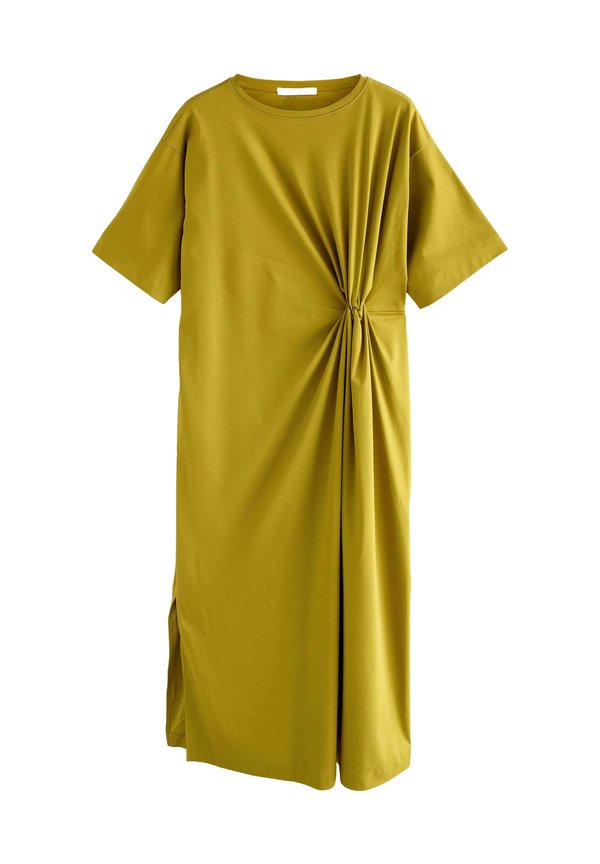 SHORT SLEEVE TWIST MIDI - Jerseykleid